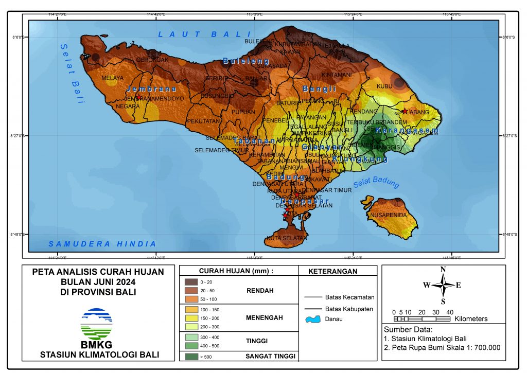 Analisis Curah Hujan Stasiun Klimatologi Bali