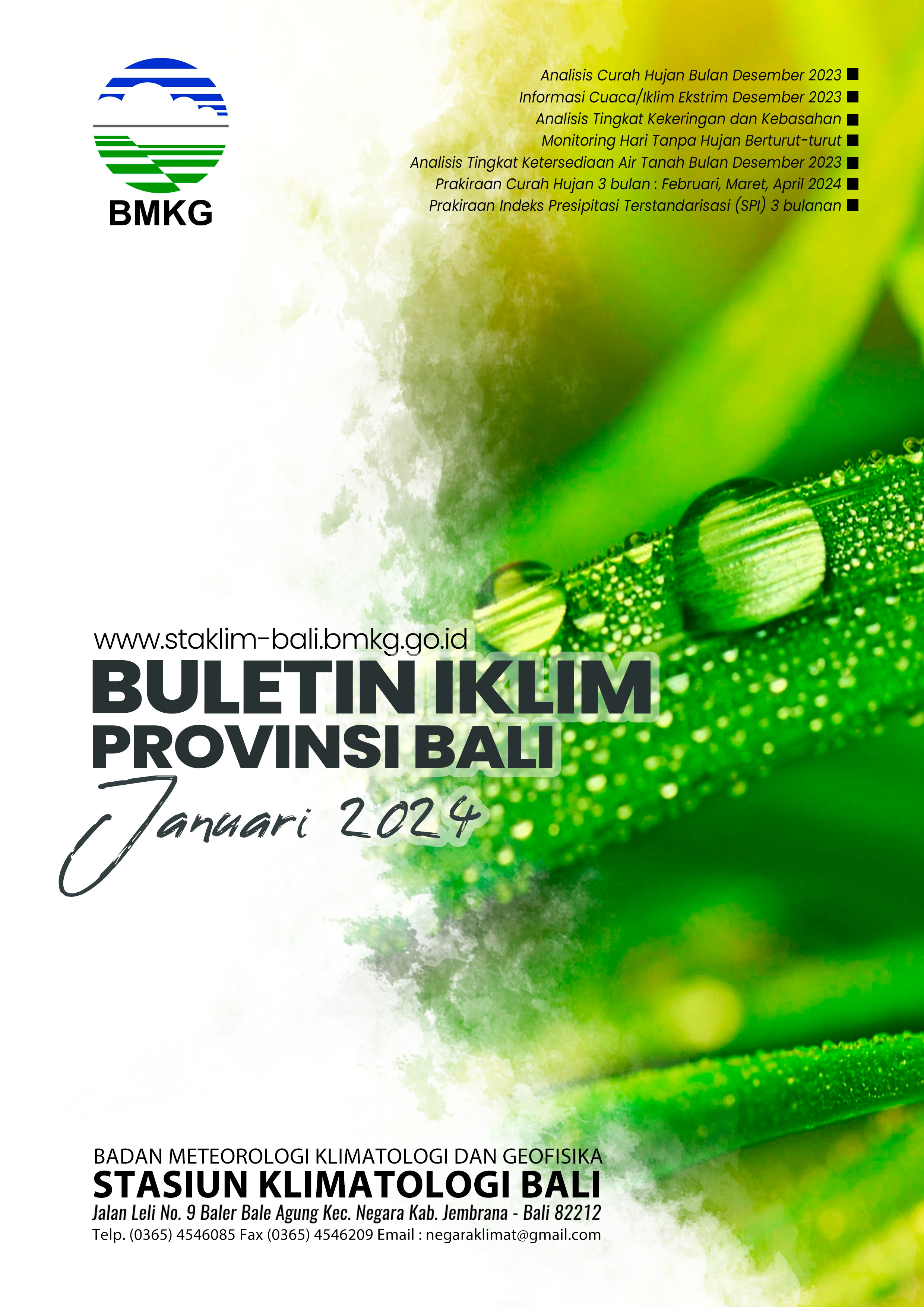 Buletin Iklim Bulan Januari 2024